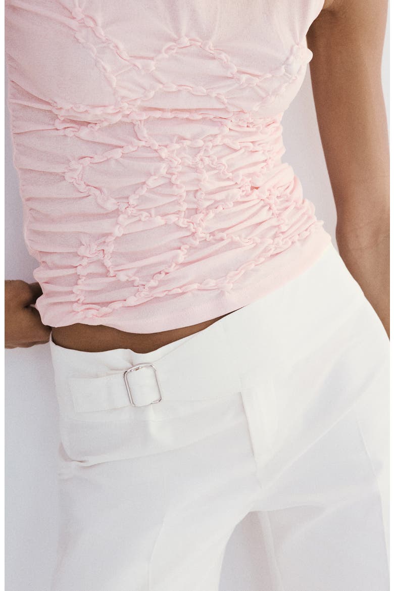 Ruched Sleeveless Top, Alternate, color, PASTEL PINK