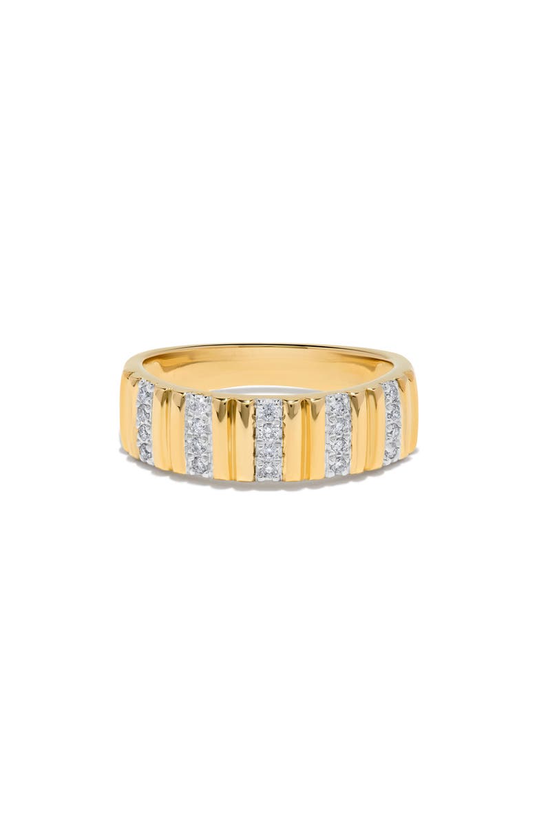H.J. Namdar Diamond Row Stack Ring, Alternate, color, Yellow Gold