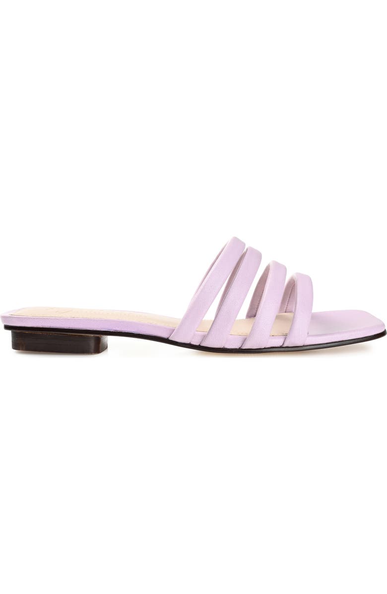 Journee Collection Cenci Strappy Slide Sandal, Alternate, color, Lilac