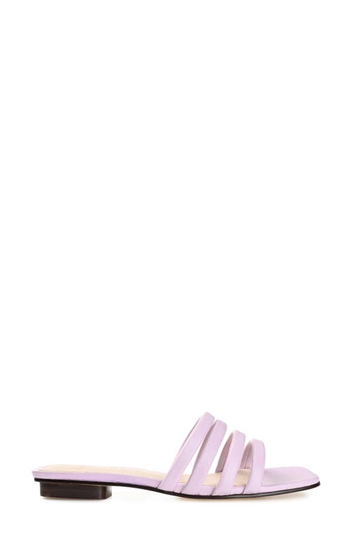Journee Collection Cenci Strappy Slide Sandal In Lilac