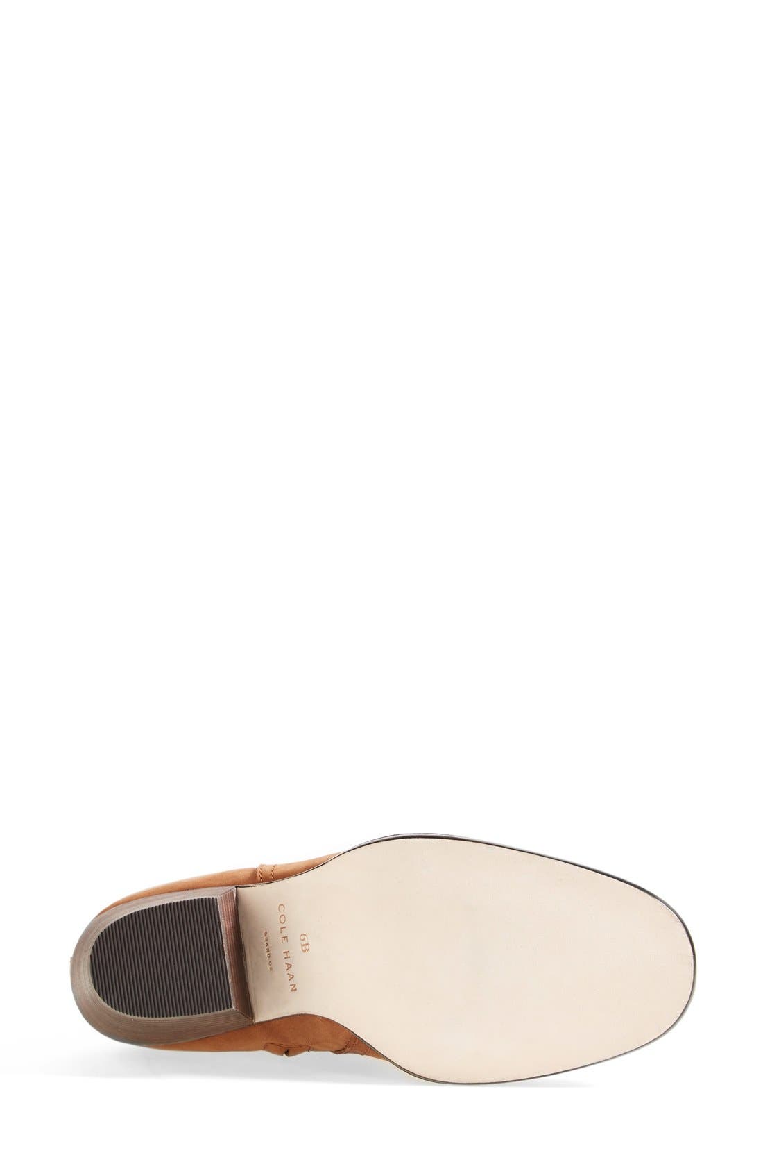 'Chesney' Round Toe Bootie, Alternate, color, COGNAC LEATHER