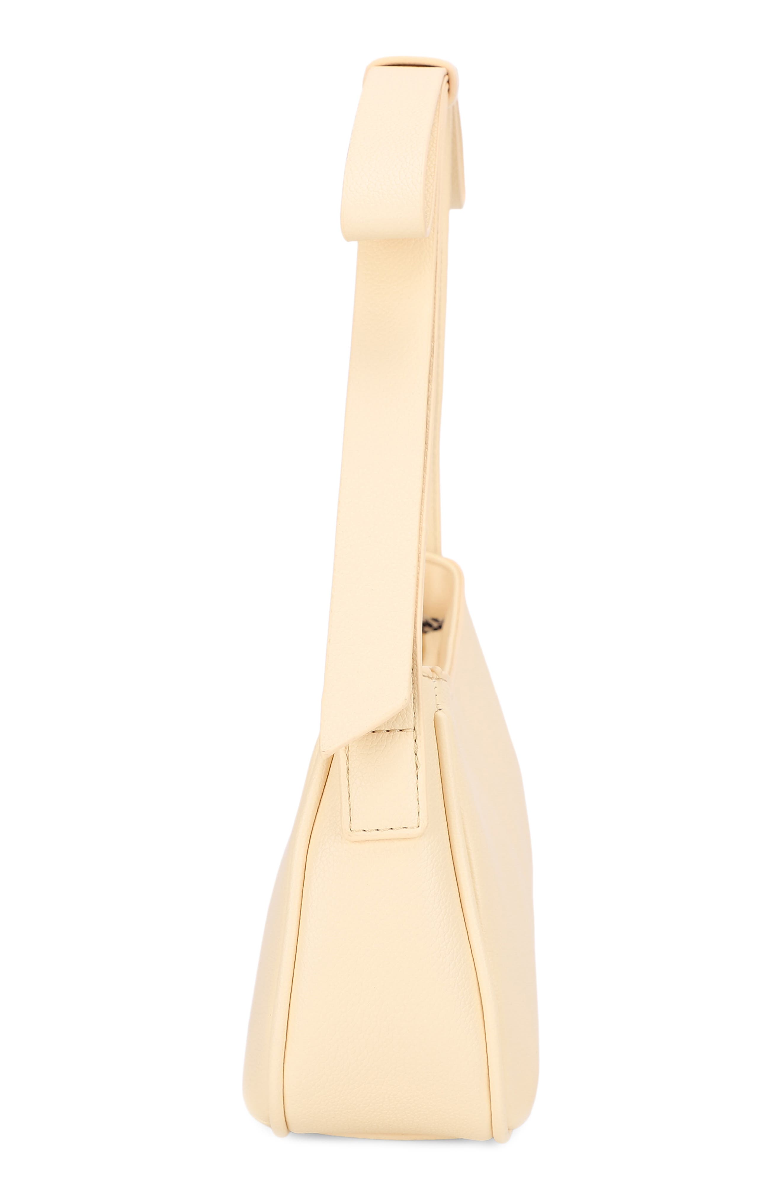 Marissa Bow Vegan Leather Shoulder Bag, Alternate, color, BUTTER