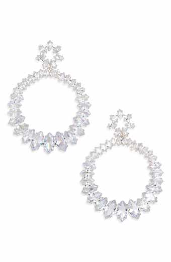 Tasha Marquis CZ Open Drop Earrings