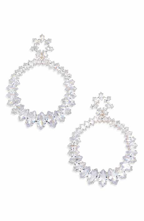 Tasha Marquis CZ Open Drop Earrings