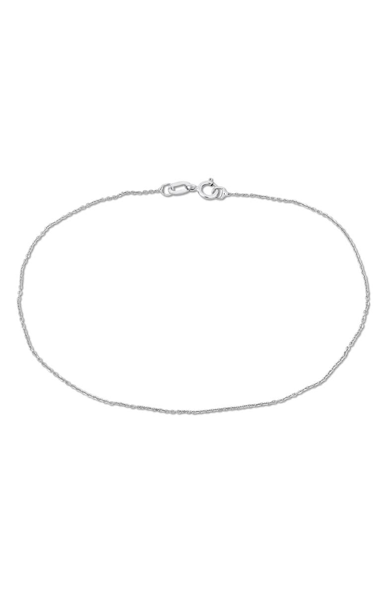 DELMAR Dainty Curb Link Bracelet, Main, color, 