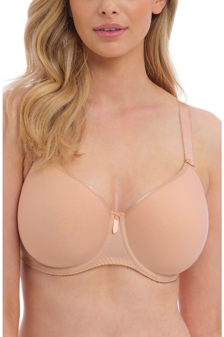 Rebecca Essentials Underwire Spacer Bra, Main, color, NATURAL BEIGE