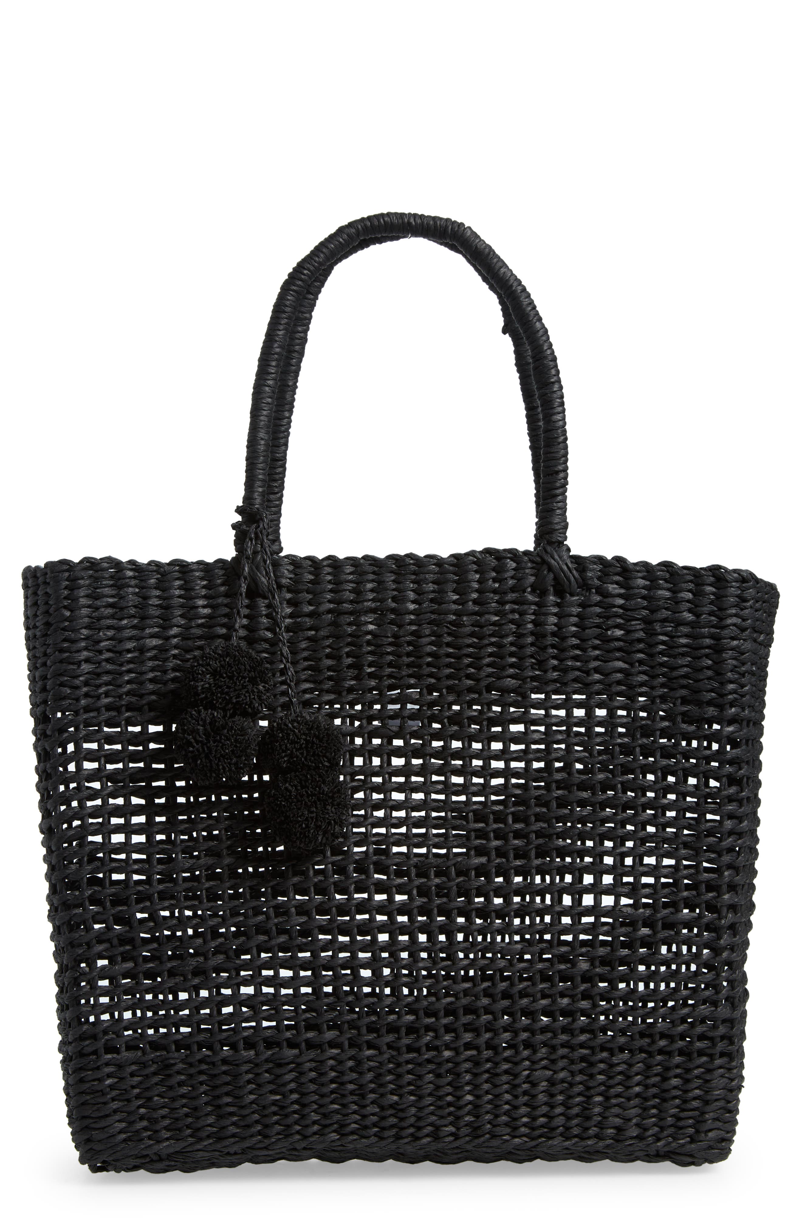 BTB Los Angeles Nancy Raffia Tote, Main, color, 