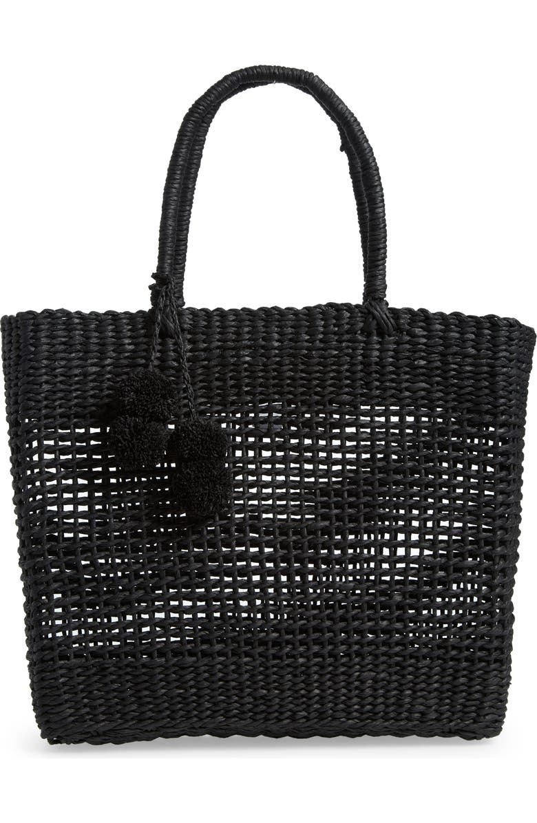BTB Los Angeles Nancy Raffia Tote, Main, color,