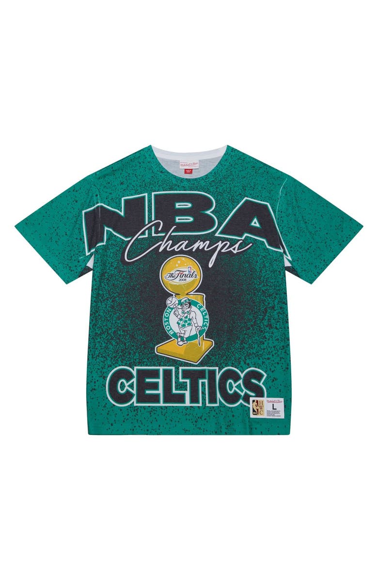 Mitchell & Ness Men's Mitchell & Ness Kelly Green Boston Celtics Hardwood Classics 2008 NBA Finals Champ City T-Shirt, Alternate, color, 