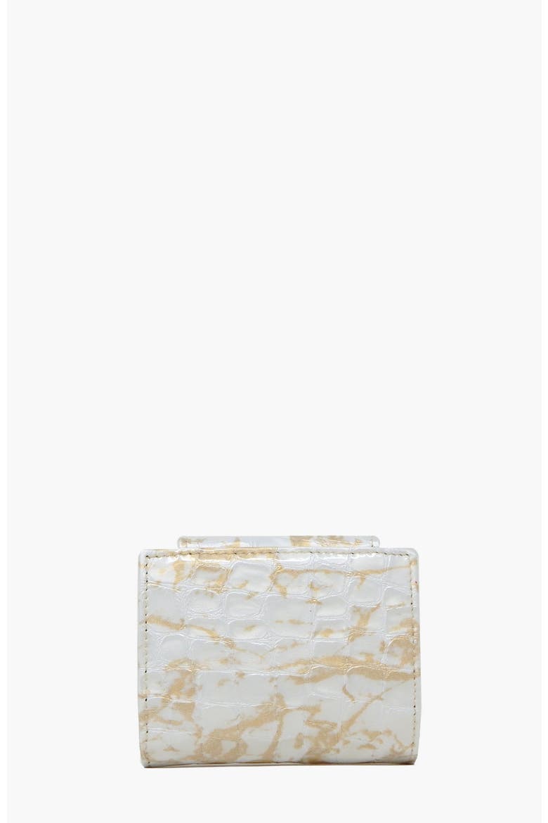 Gallop Mini Patent Leather Wallet 272, Alternate, color, Beige / White