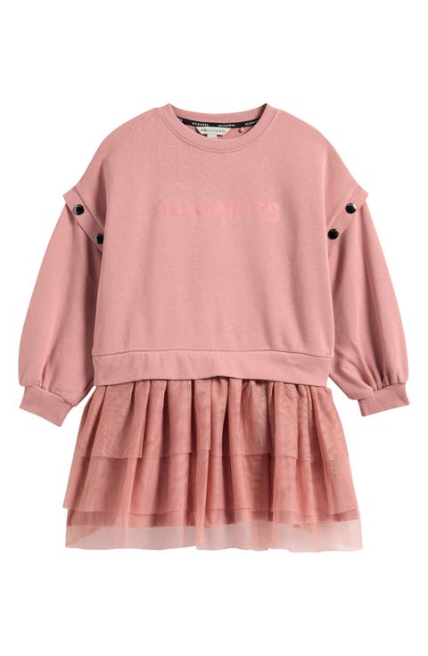 Kids' Amphia Long Sleeve Twofer Dress (Little Kid & Big Kid)
