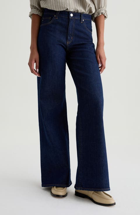 Saige Mid Rise Wide Leg Jeans