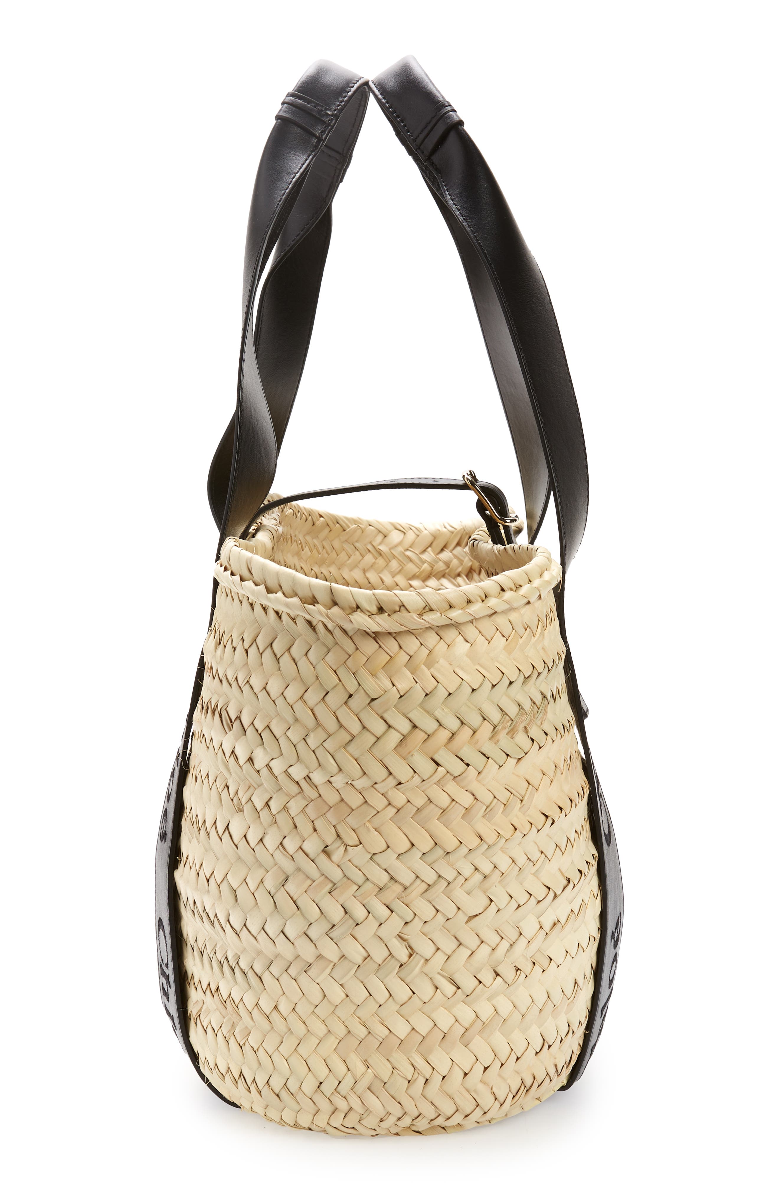 Chloé Sense Woven Palm Basket Tote, Alternate, color, 