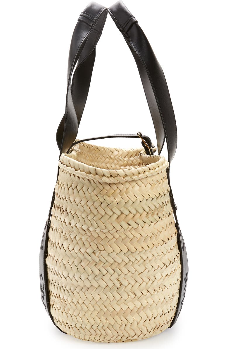 Chloé Sense Woven Palm Basket Tote, Alternate, color,
