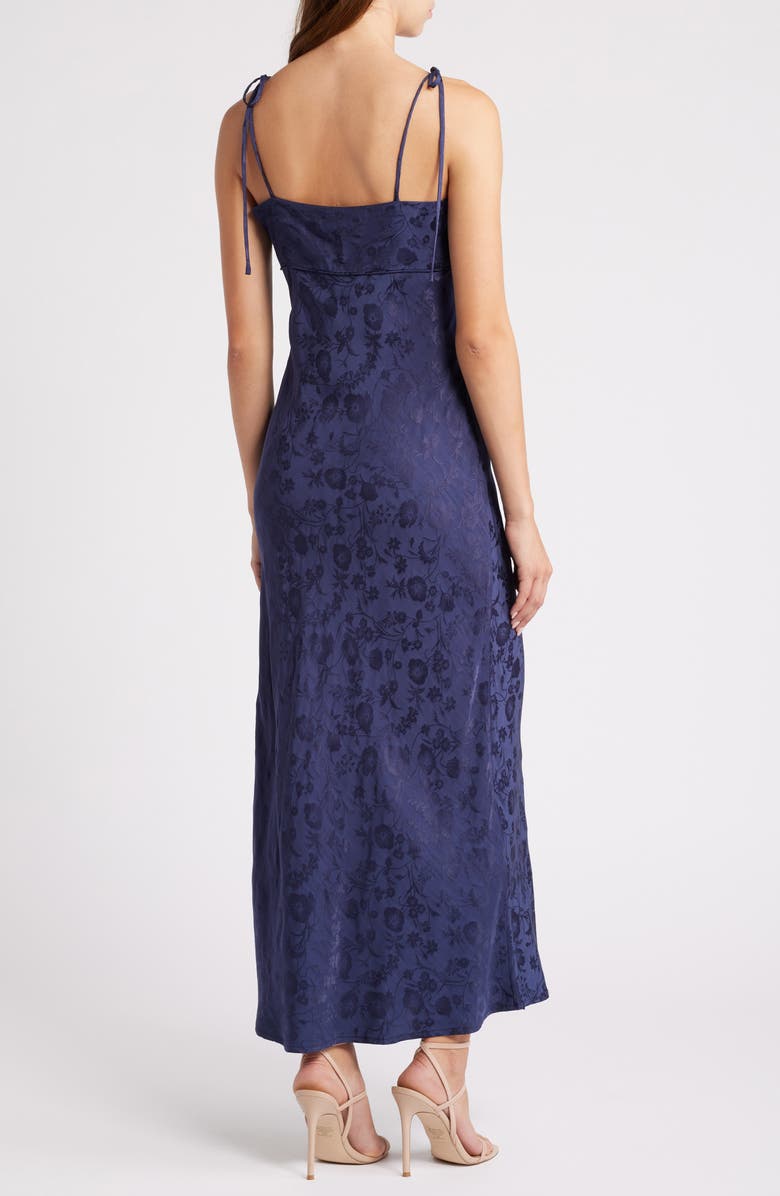 WAYF Aitana Floral Tie Strap Brocade Dress, Alternate, color, 