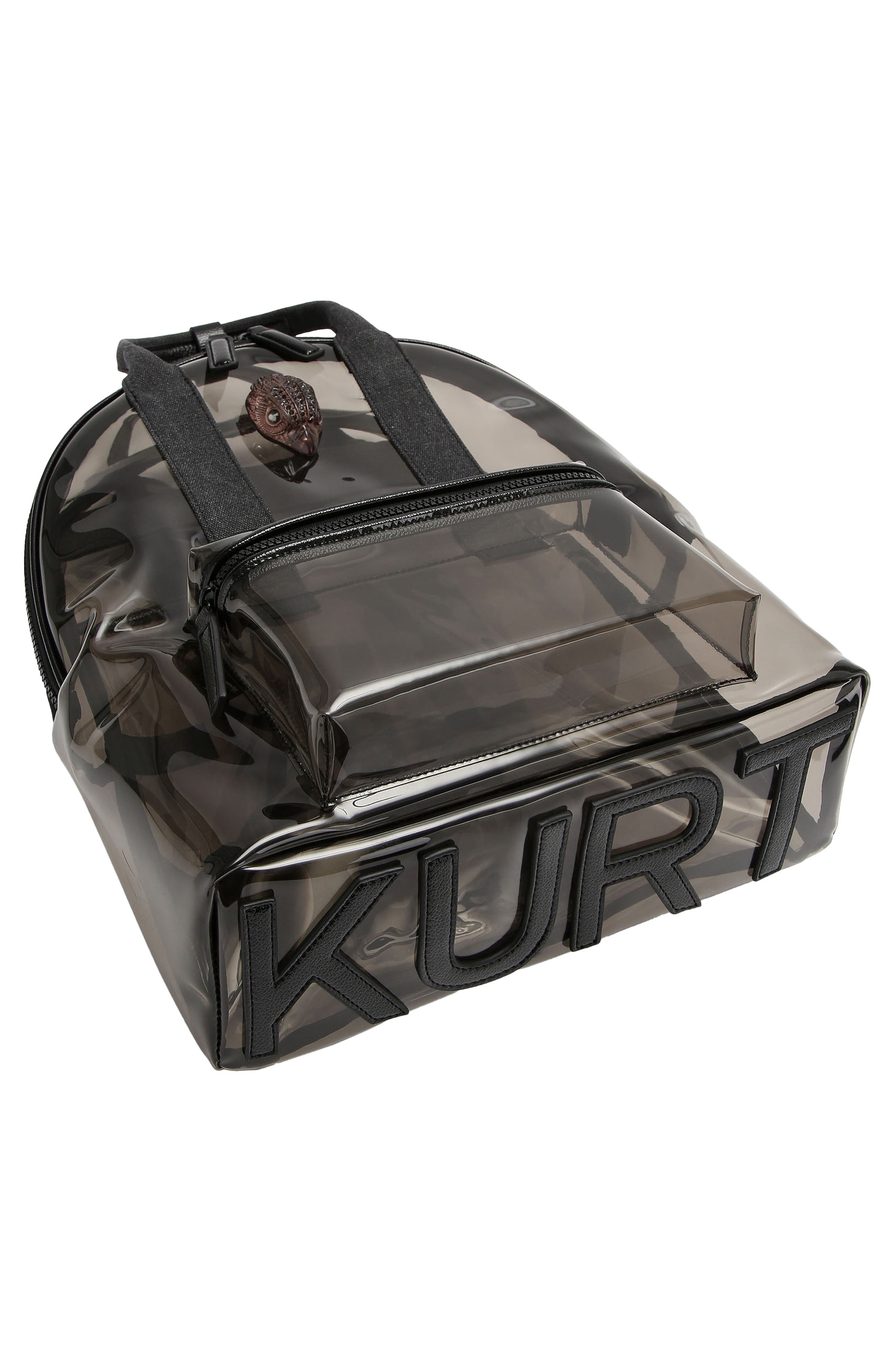 Kurt Geiger London Large Kensington Clear Backpack, Alternate, color, Black