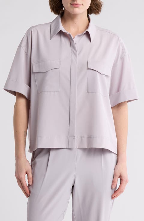 Lightstreme Metro Mode Short Sleeve Button-Up Shirt