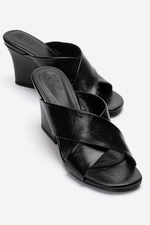 Yavin Cross Strap Wedge Sandal