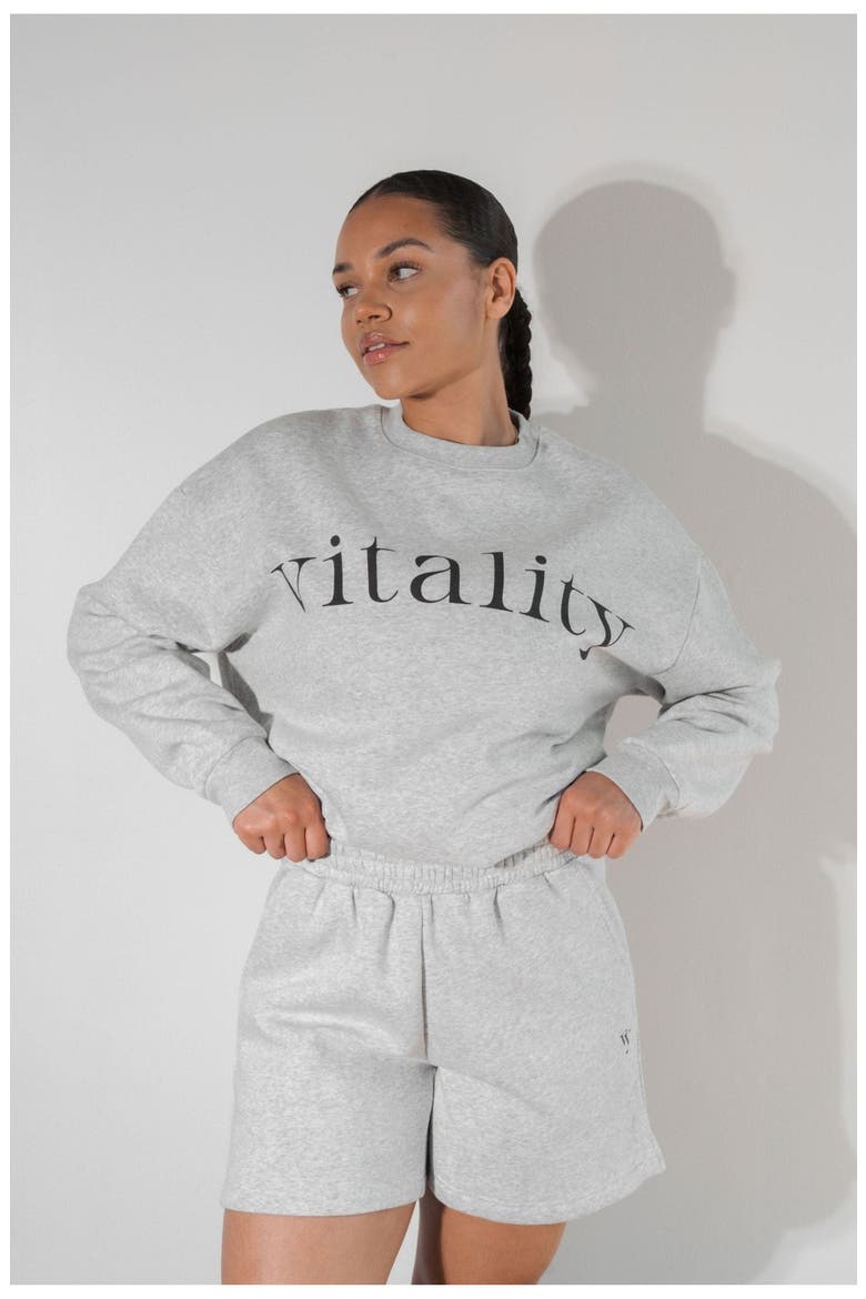 Cozy Uni Short, Alternate, color, Stone Marl