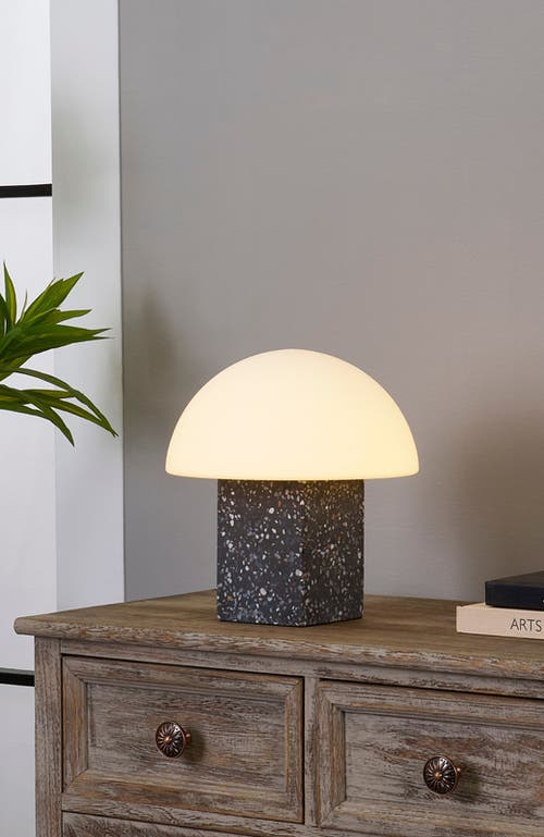 Brightech Gavin 10" Modern Speckled Concrete Led Desk Lamp In Gray