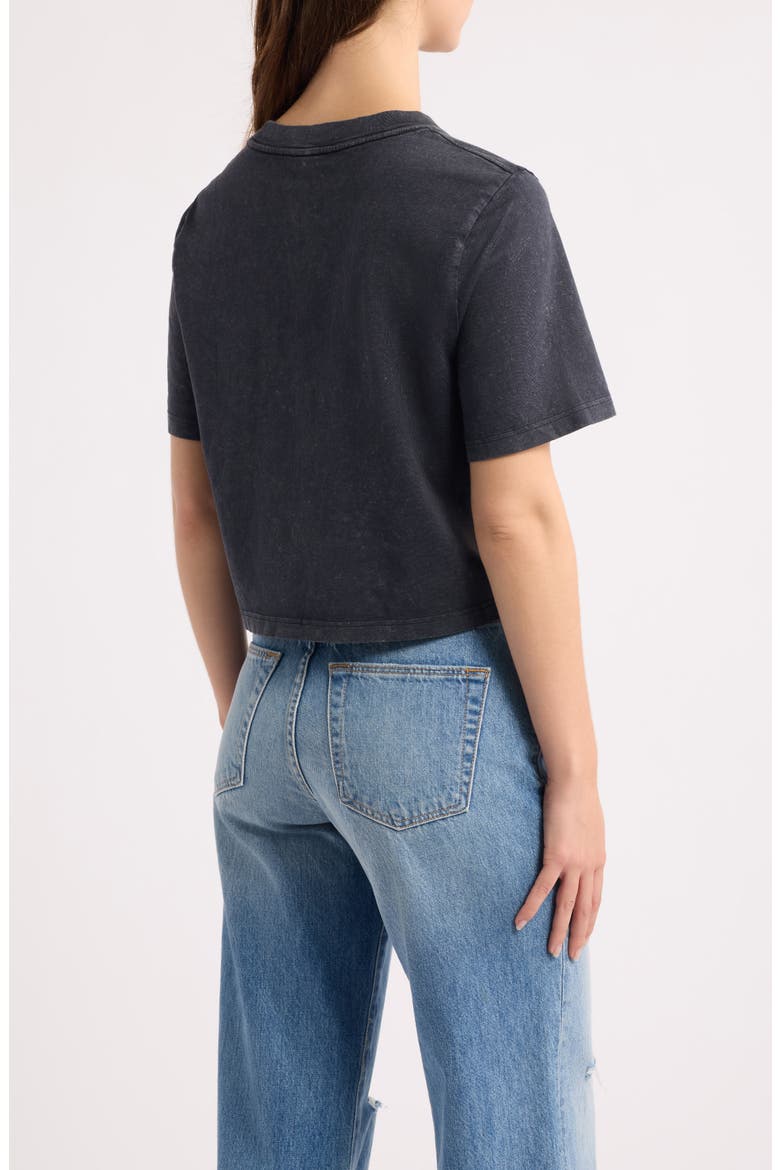 Hell of a Mother Crop Graphic Tee, Alternate, color, BLACK STONE