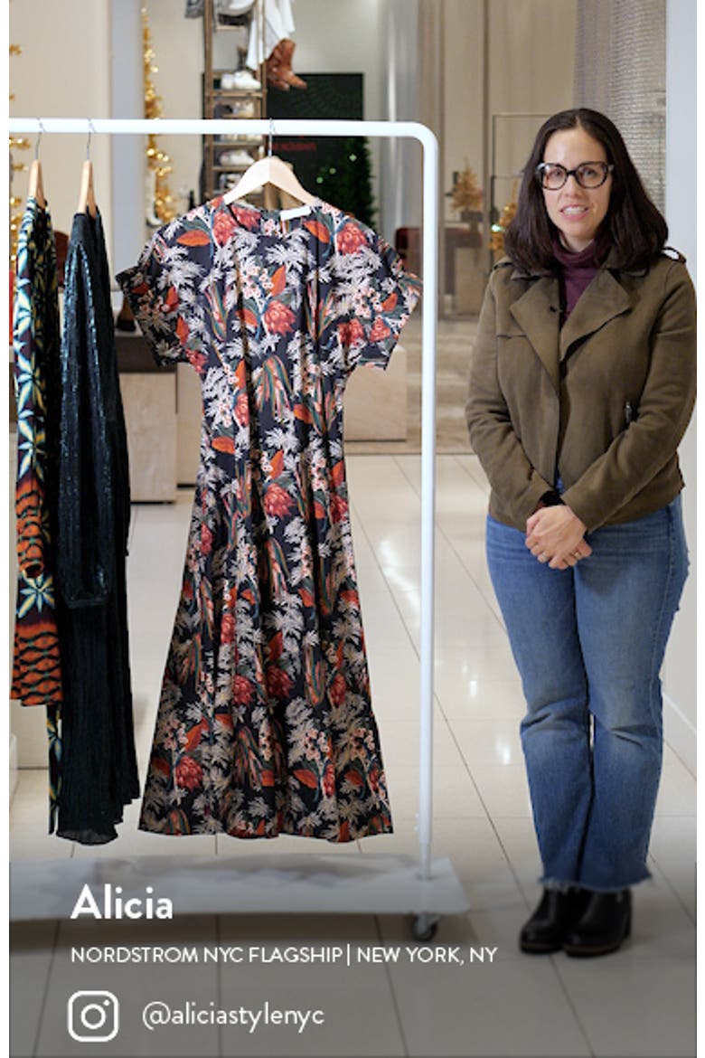 Devon Floral Cotton Midi Dress video
