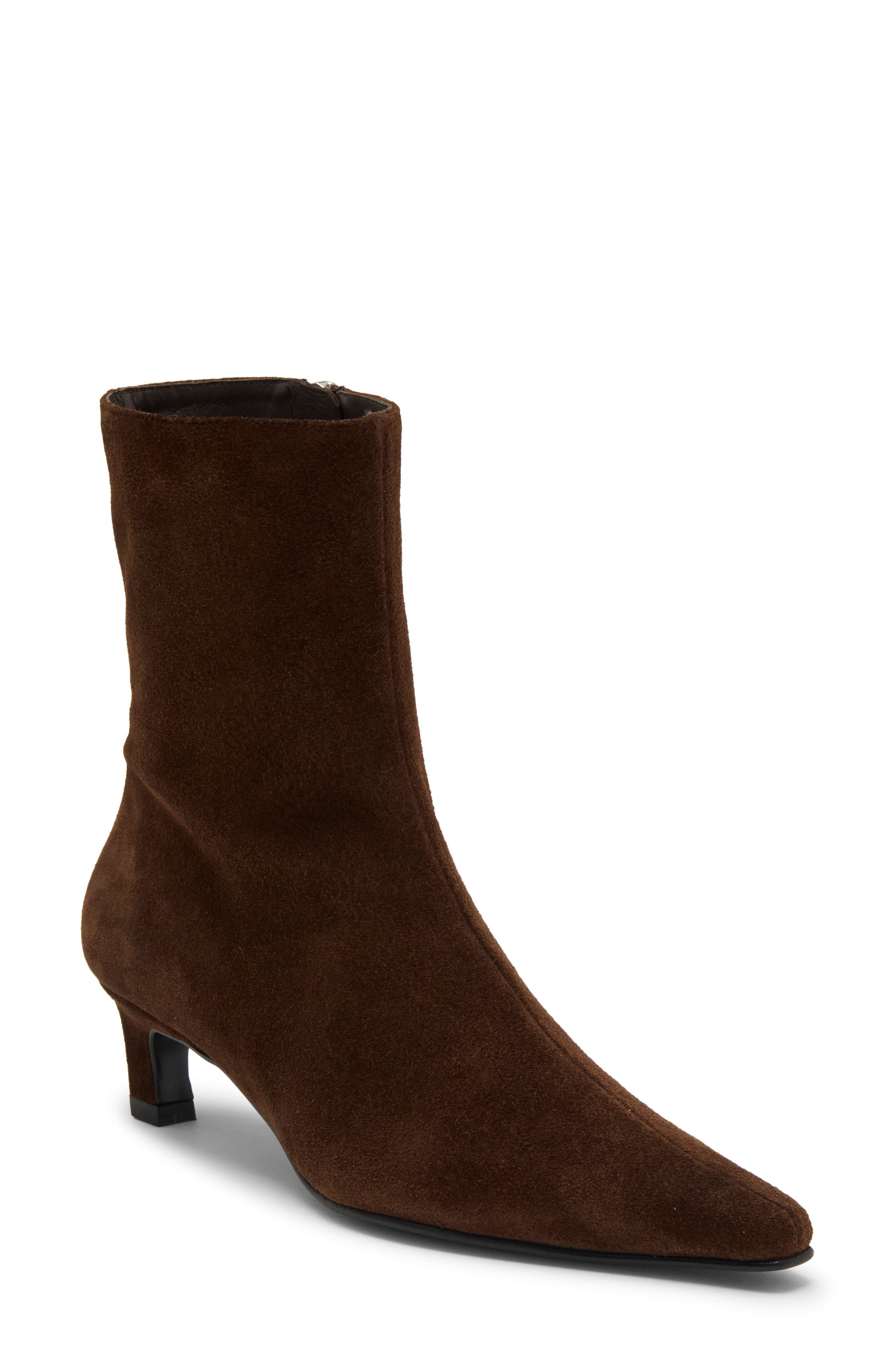 Ambar Rift Ankle Boot, Main, color, SUEDE BROWN