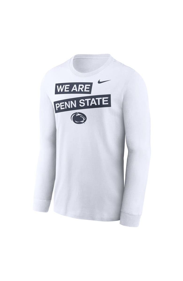 Nike Men's Nike White Penn State Nittany Lions Two-Hit Classic Location Long Sleeve T-Shirt, Alternate, color, White