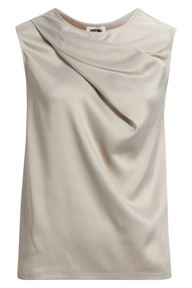 Asymmetric Sleeveless Cowl Neck Top, Alternate, color, PORCINI