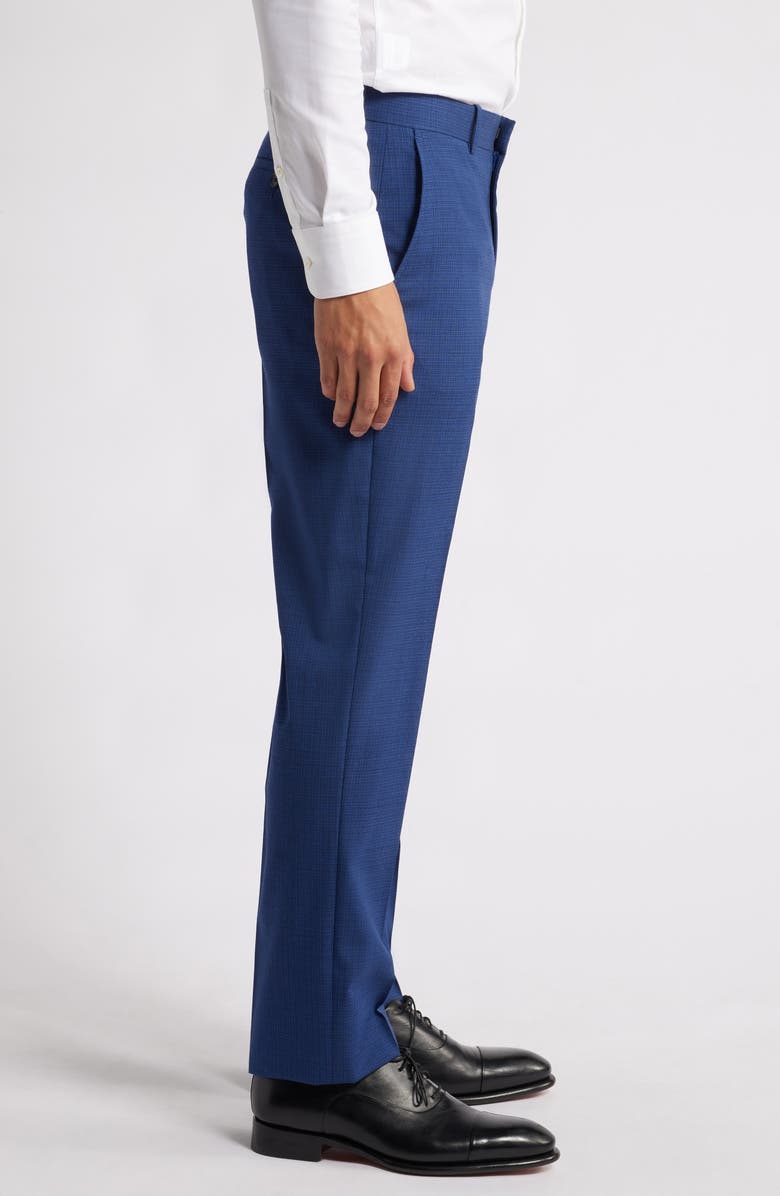 Trim Fit Flat Front Wool Dress Pants Suit Separate
