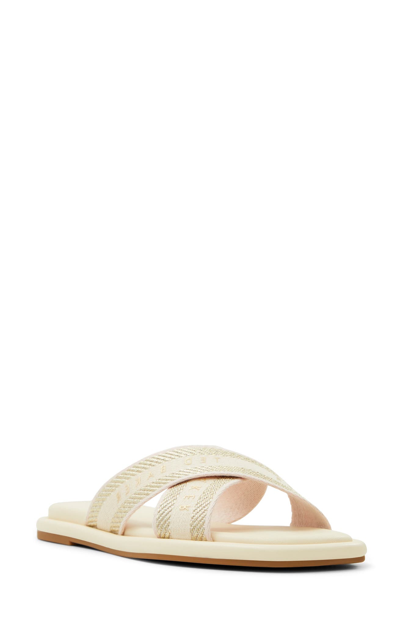Ashika Icon Slide Sandal, Main, color, WHITE