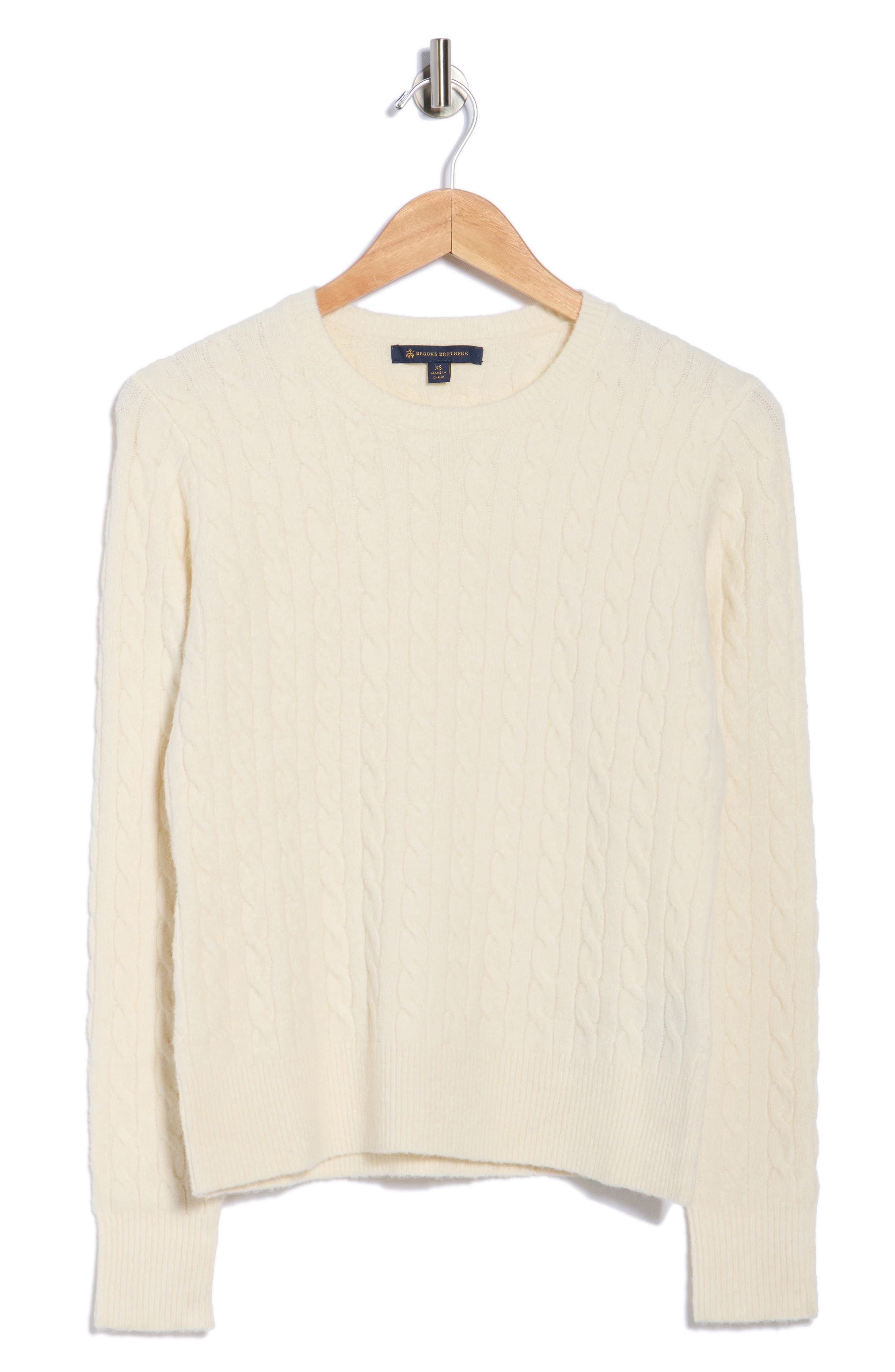 Cable Knit Crewneck Sweater