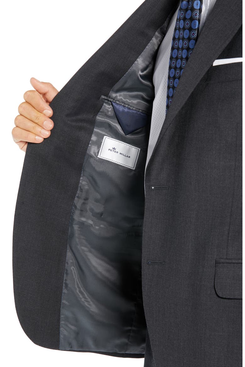 Charcoal Grey Wool Suit, Alternate, color, CHARCOAL