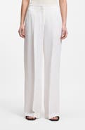 BOSS Tiana Pleated Wide Leg Pants