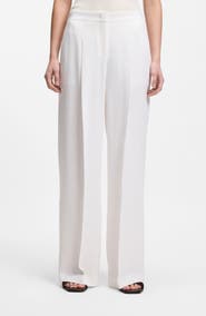 BOSS Tiana Pleated Wide Leg Pants