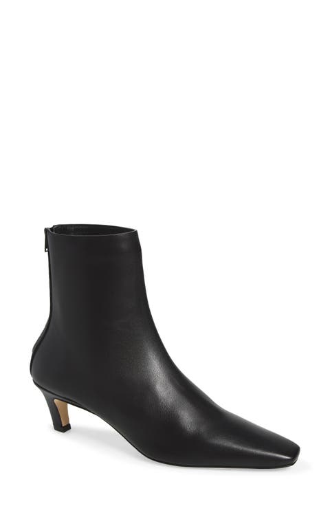 Slant Heel Bootie