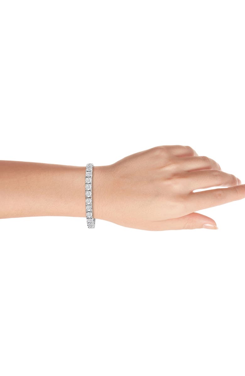 Bliss Diamond 20 Ct Lab Grown Diamond Tennis Bracelet 14k Gold 7", Alternate, color, 14K White Gold