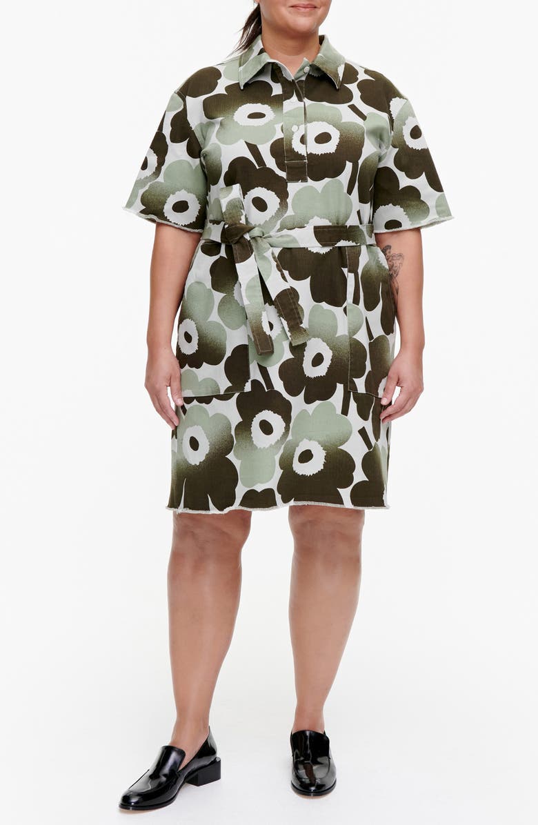 Marimekko Heinikkö Pieni Unikko 2 Shirtdress, Alternate, color,