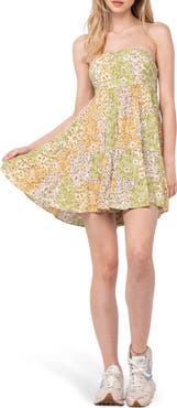 Sky to Moon Floral Tube Minidress