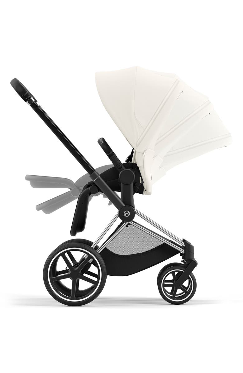 CYBEX Priam 4 Chrome Stroller, Alternate, color, Off White/ Black