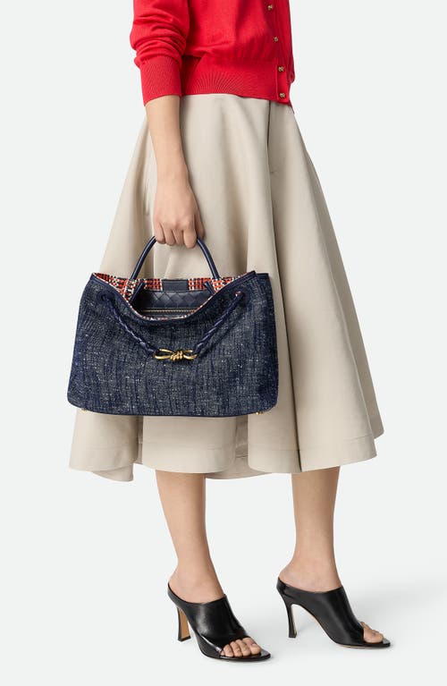 Bottega Veneta Medium Andiamo Denim Shoulder Bag