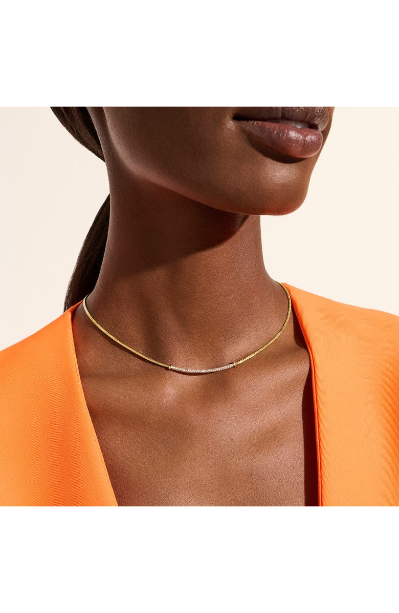 John Hardy JH Essentials Pavé Necklace, Gold, Diamonds, 1.8MM, Alternate, color, Gold