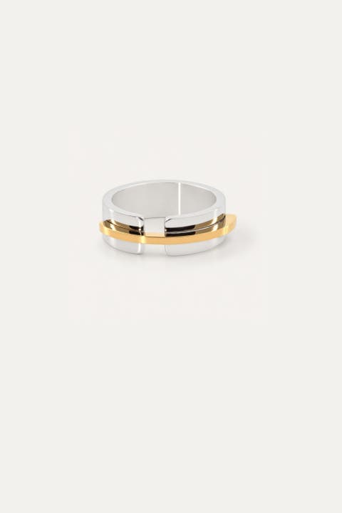 Mixed Metal Band Ring