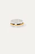 Meideya Mixed Metal Band Ring