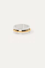 Meideya Mixed Metal Band Ring