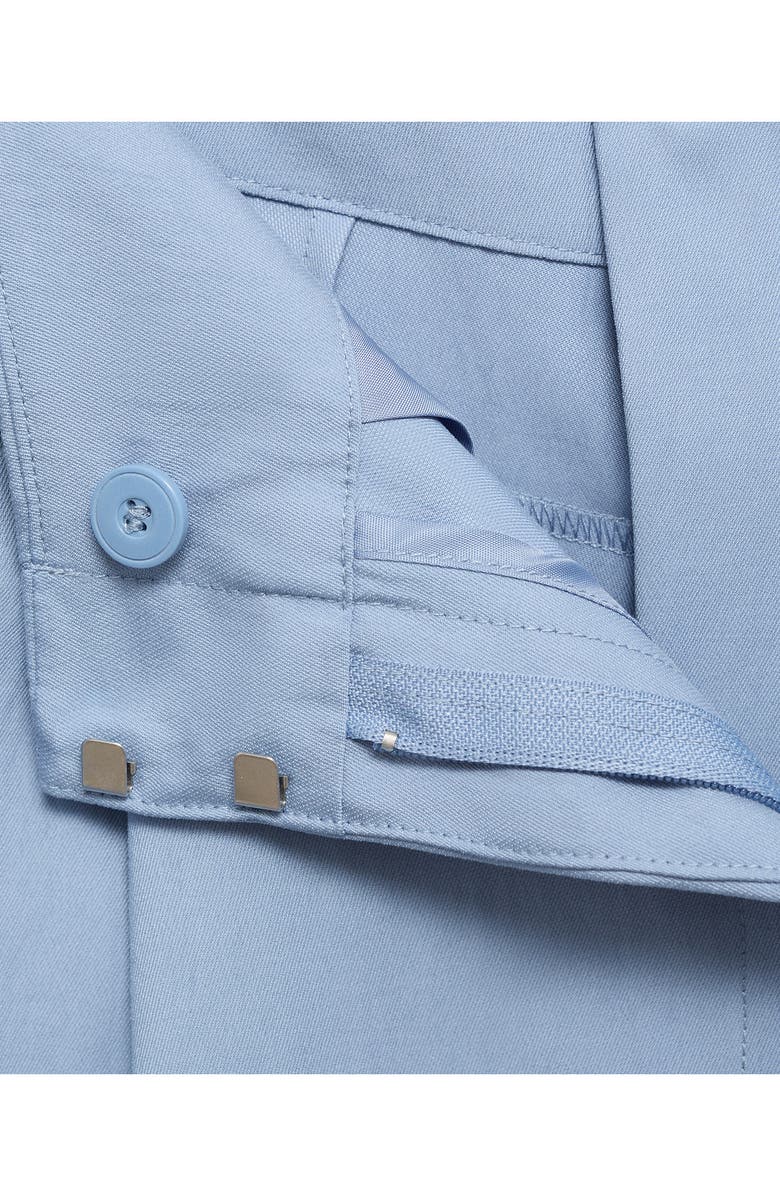 MANGO Paperbag Waist Pants, Alternate, color, Sky Blue