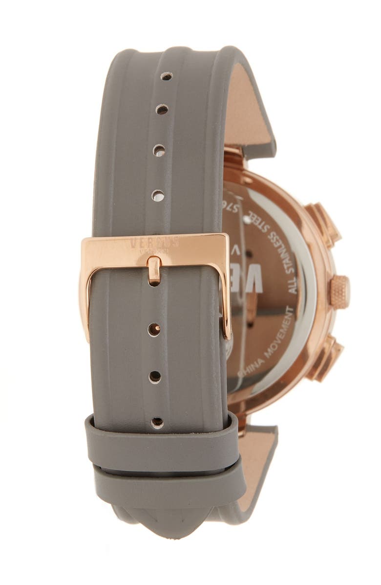 VERSUS Versace Men's Logo Gent Chronograph Leather Strap Watch, 44mm, Alternate, color, 