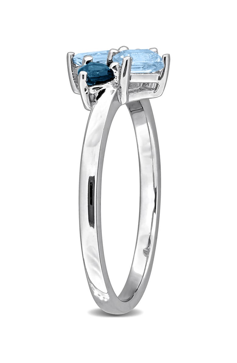DELMAR Blue Topaz Cluster Ring, Alternate, color, Blue