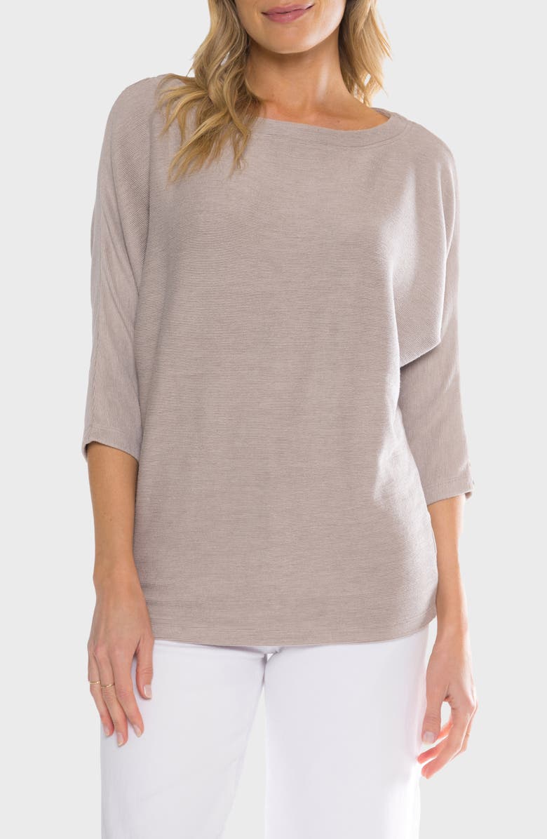 matty m. Daphne Three Quarter Sleeve Top, Main, color,