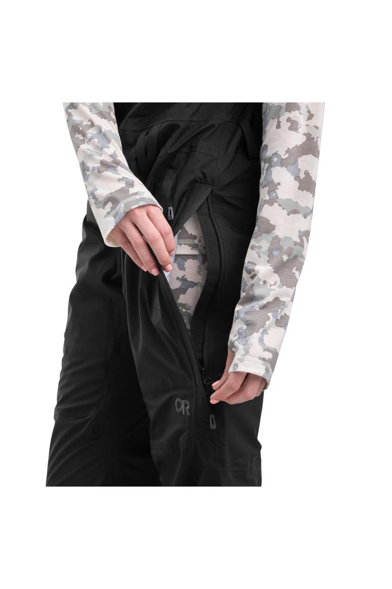 Carbide Plus Waterproof Bibs, Alternate, color, BLACK